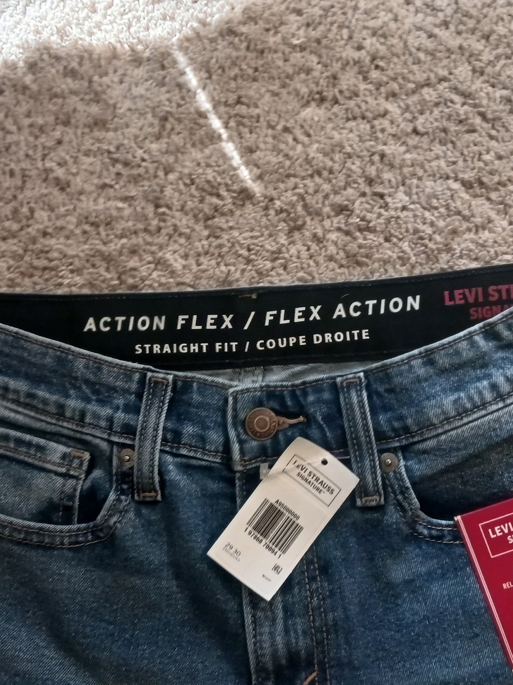 Levi's Action Flex Straight Fit Men's Jeans - Dark Blue